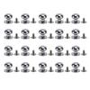20 Sets Ball Head Stud Rivets 12mm High Hardness Screw Back Design Round Head Rivets for Handcraft