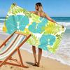 Tropical Blue Flower Pattern A must-have beach towel for beach travel