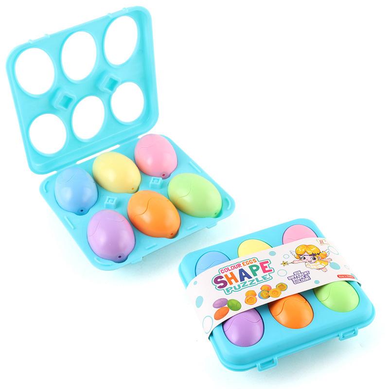 12 Matching Eggs Montessori Sensory Baby Toys Easter Eggs Chicken Colors Shapes Sorter Learning Educational Toy For Kids Gifts