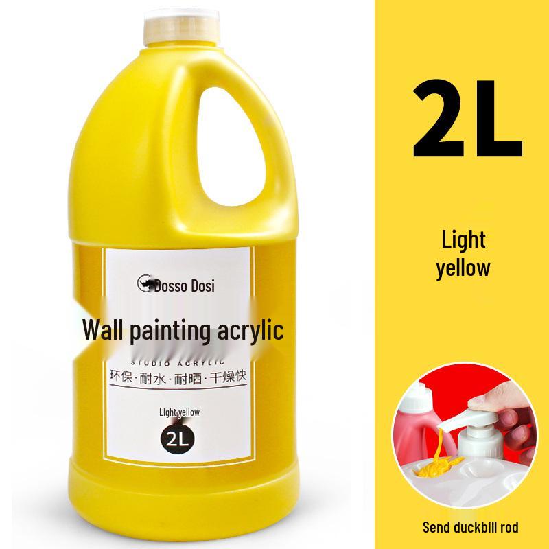 Акриловый ведро-краска 2 л для настенных, текстильных и граффити DIY проектов