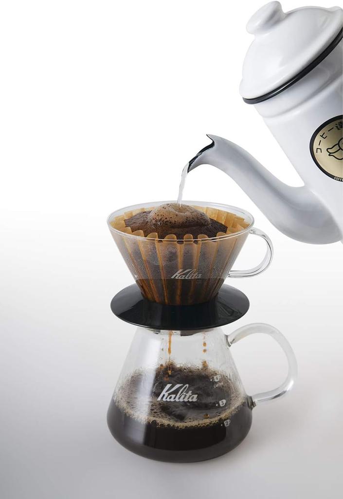 Kalita Серия Wave 185 Стеклянный Дриппер Набор для Капельного Кофе Термостойкий Держатель Фильтр 102 2-4 Чашки Пуровер Кофеварка Япония
