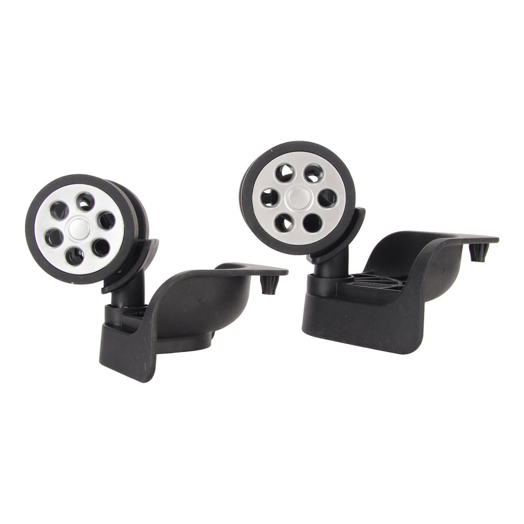 2pcs Luggage Wheels Replacement Locking 360 Degree Rotation Quiet Operation Flexible Universal