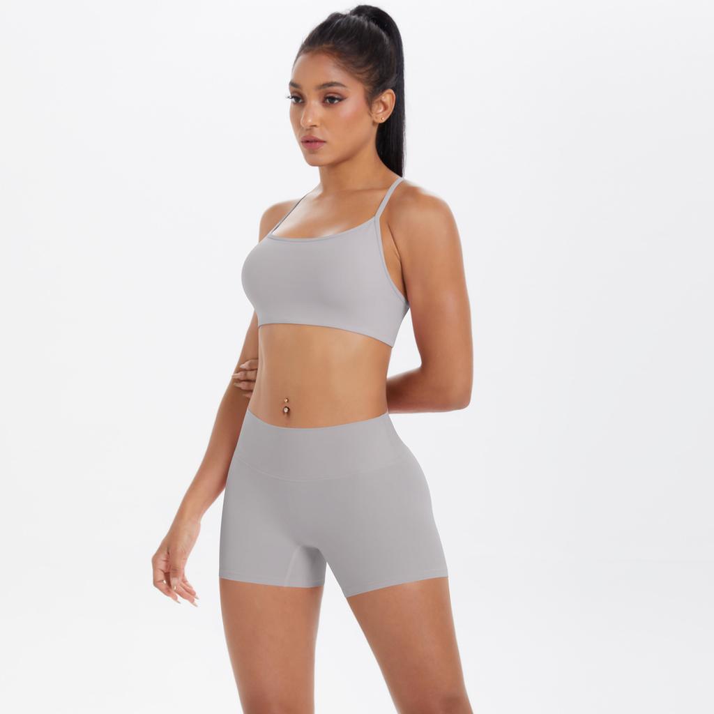 Новый спортивный костюм для отдыха на природе, вдохновленный облаками, для йоги, быстросохнущие облегающие шорты с перекрестной спинкой и эффектом лифтинга бедер, фитнес-комплект из двух предметов для женщин