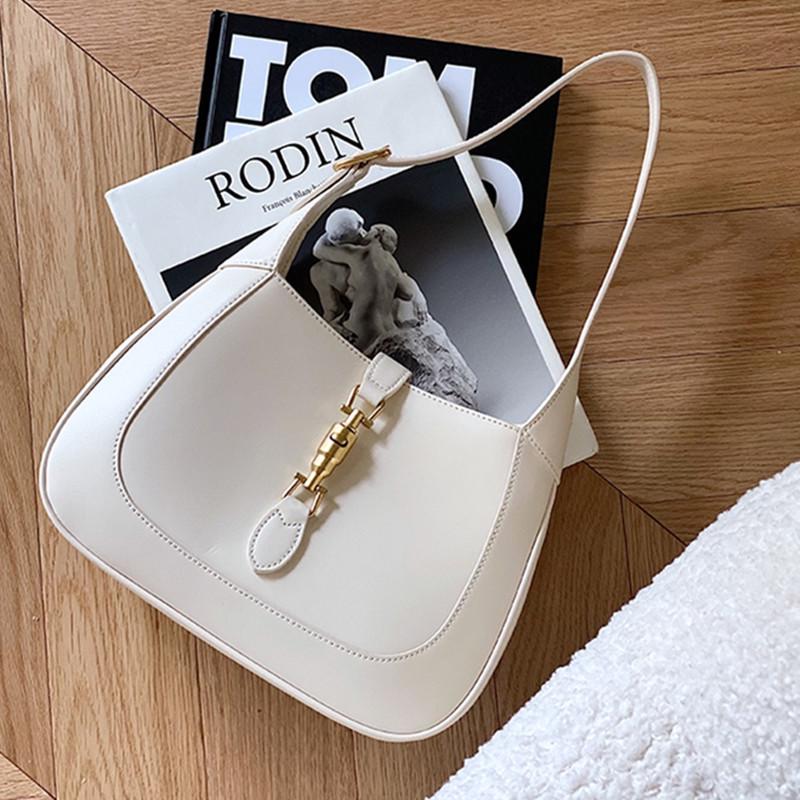 2025 Новый стиль Женская сумка на плечо из натуральной коровьей кожи - Повседневная, Простая, Стильная сумочка с замком.