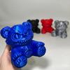 Жуткий Медведь Накладка на фаркоп, 3D-печатная крышка выхлопной трубы в виде медведя, Пылезащитная крышка шара фаркопа для грузовика SUV, Хэллоуинский аксессуар для автомобиля