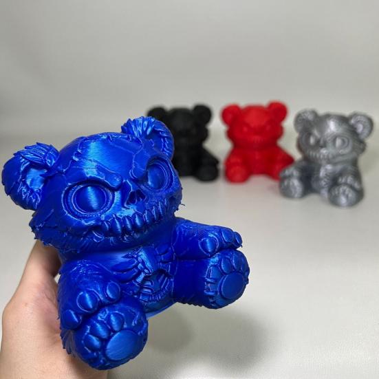 Жуткий Медведь Накладка на фаркоп, 3D-печатная крышка выхлопной трубы в виде медведя, Пылезащитная крышка шара фаркопа для грузовика SUV, Хэллоуинский аксессуар для автомобиля