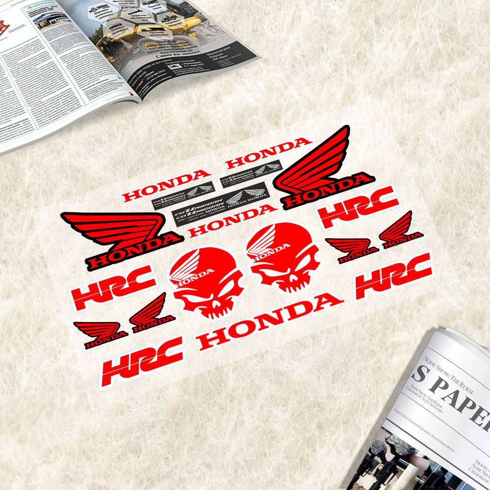 Японская наклейка на мотоцикл Honda-h Подходит для кузова мотоцикла Светоотражающая наклейка на автомобиль Наклейка на шлем AK7
