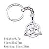 Back To School Personalized Keychains Celtic Hexagram Key Ring Audience Key Ring Material