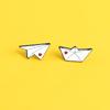 Boat Paper Plane Enamel Pins Dripping Oil  Cartoon   Party