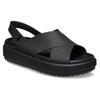 Crocs Женские сандалии Brooklyn Luxe с перекрестными ремешками 'Черные' 209407-060