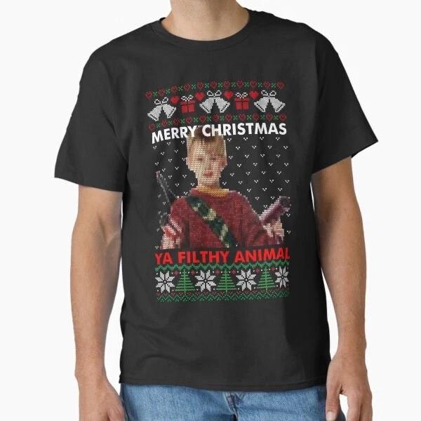 home alone Christmas north pole Santa Claus funny secret movie film t shirt