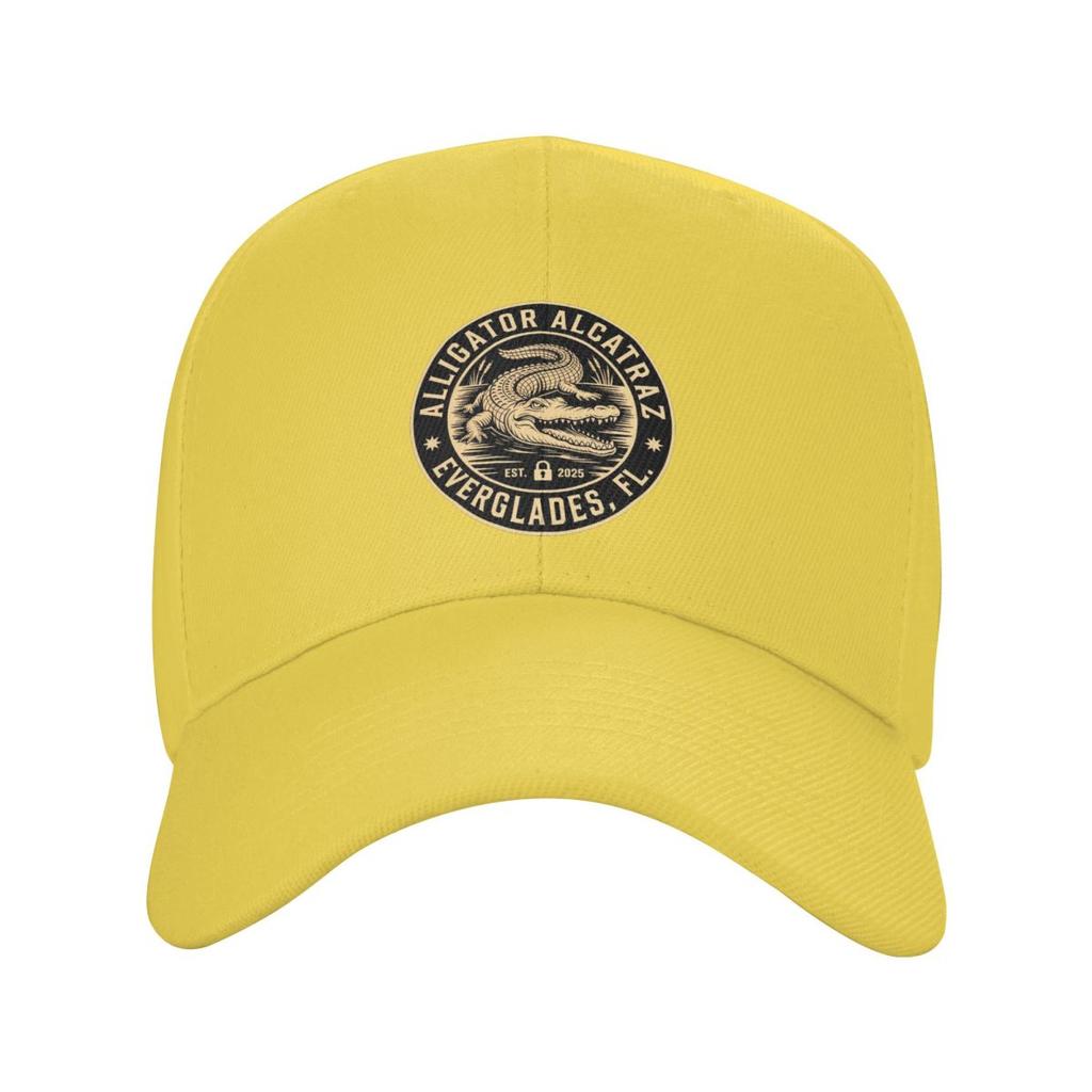 Аллигатор Алькатрас Флорида Эверглейдс Бейсболки Snapback Мужские Женские Кепки Регулируемая Кепка Streetwear Бейсболка Кепка
