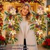 Artificial Artificial Pine Branch Faux Flower Christmas Garland Door Hanging  Door Decoration