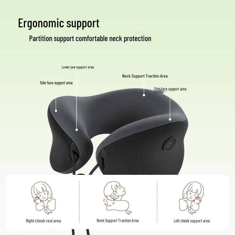 LERAVAN Neck Massager U-Pillow CN plug (adapter included)