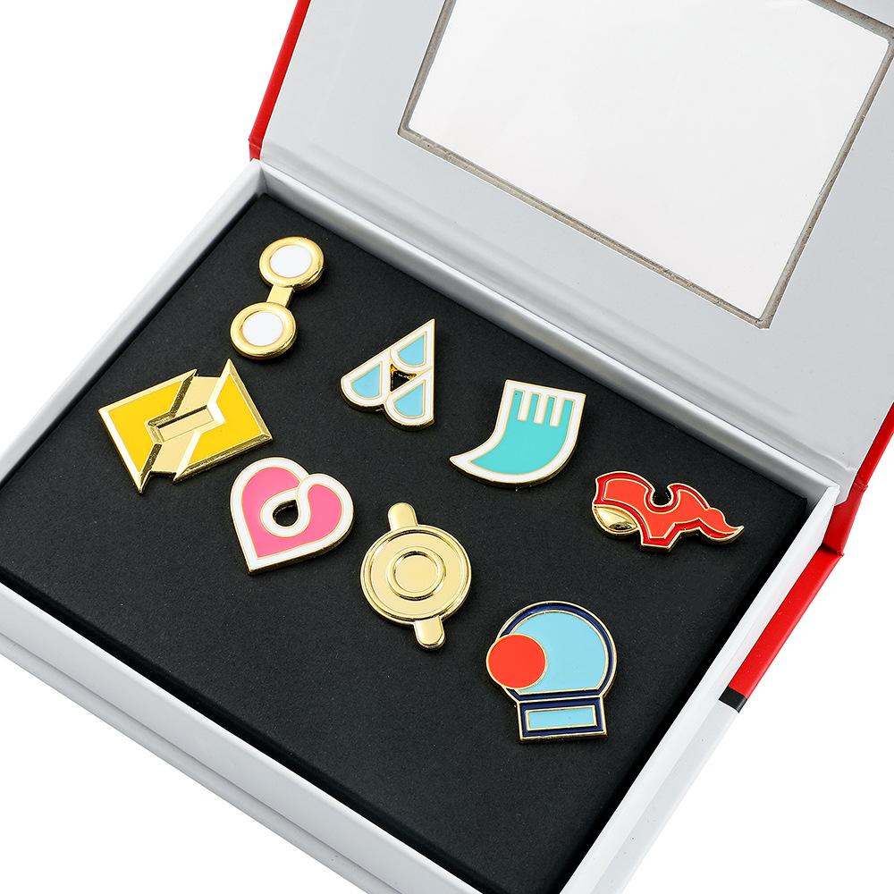 Горячая Распродажа, Металлический Значок Pokémon, Набор Pokémon, Изысканная Коробка, Подарочная Булавка-Брошь