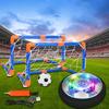 Air Floating Soccer Ball with LED Light and Foam Bumper Indoor Outdoor Soccer Ball Floating Soccer Gifts for Kids