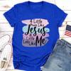 БОЛЬШЕ, ЧТОБЫ НРАВИТСЯ JESUS LESS ME Принт Женская футболка с коротким рукавом и круглым вырезом Свободная женская футболка Женская футболка Топы Одежда Camisetas Mujer