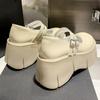 Женские туфли Мэри Джейн Лолита однотонные популярные модные простые туфли на высоком каблуке для улицы толстые низкие нескользящие женские туфли