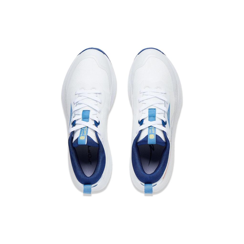 Кроссовки мужские Li Ning Soft Element с амортизацией, дышащие, низкие, повседневные, стандартные, белые AGLT179-3