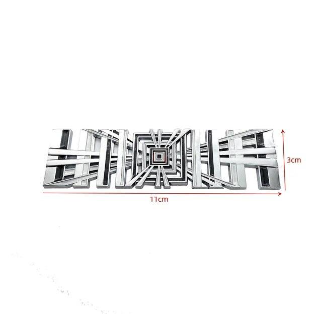 Model3 автомобильные наклейки с логотипом в клетку ModelY Tail Tag Grid Decal Auto Metal Letter Decoration для Tesla Model 3 SXY 2023 Аксессуары