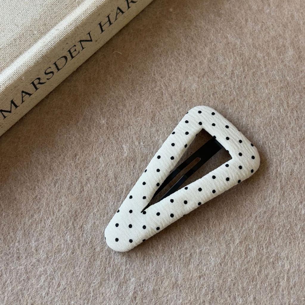 1 шт. Тканевые заколки-треугольники в горошек для женщин, заколки-автоматы для челки, боковые зажимы, шпильки для волос, аксессуары для волос, заколки для волос, головной убор