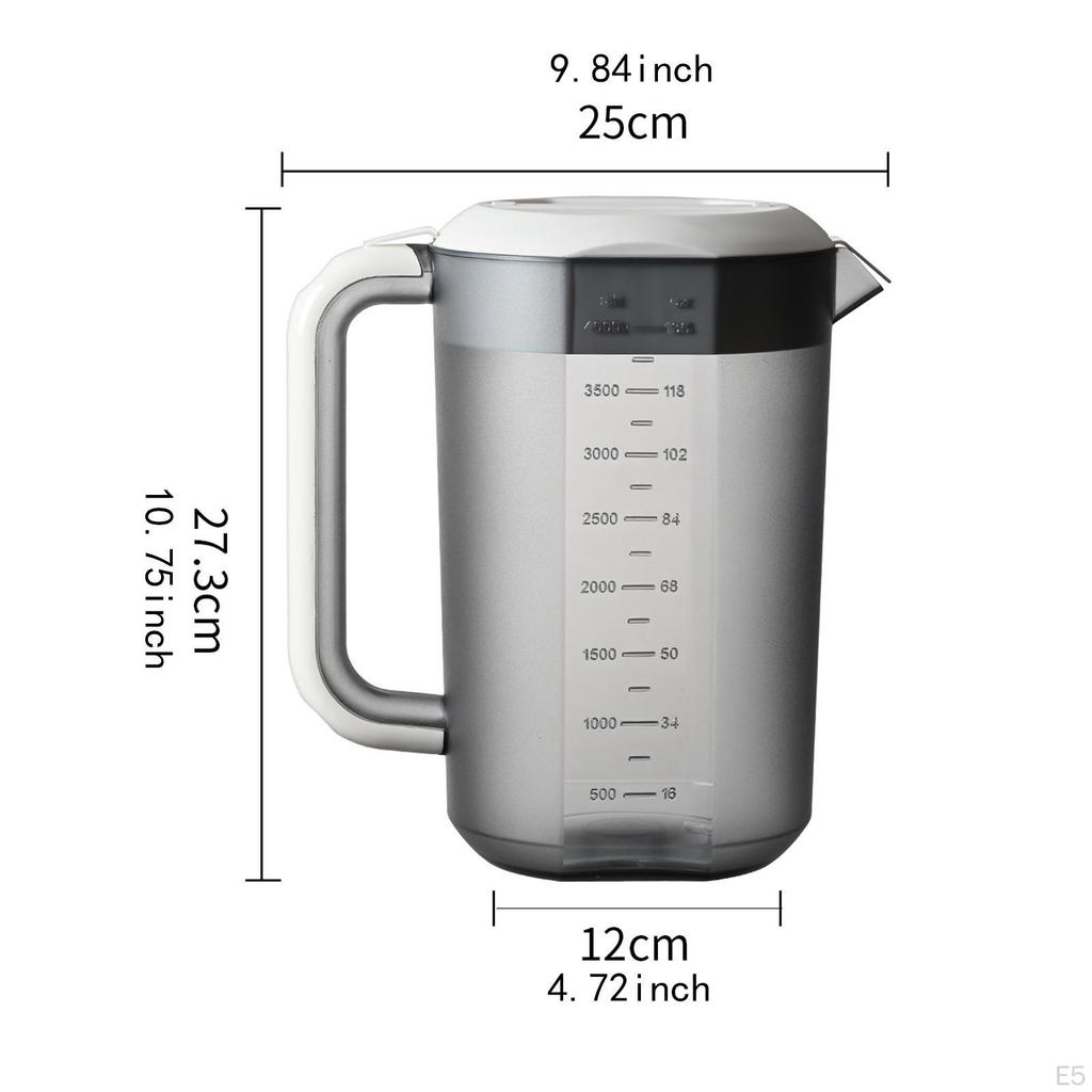Water Pitcher Beverage Carafe Multifunctional with Spout Iced Tea Drink Container for