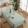 Светло-зеленые скатерти с помпонами и кисточками для прямоугольных столов в стиле бохо, пыленепроницаемые для украшения столешницы кухни, столовой