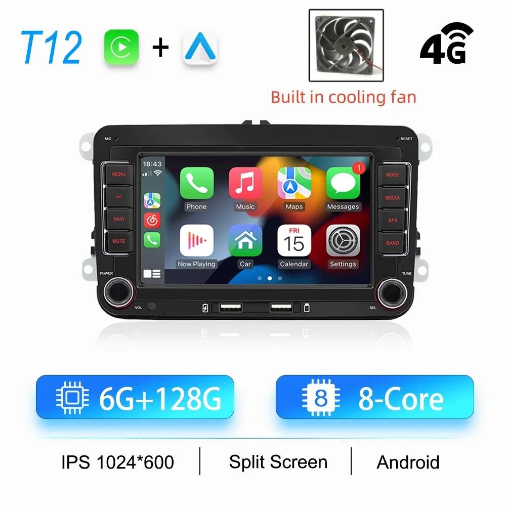 2 Din автомобильный мультимедийный проигрыватель для Volkswagen Golf 5 6 Polo Passat B6 B7 CC Skoda Jetta Wireless Carplay Android Auto GPS Car Radio
