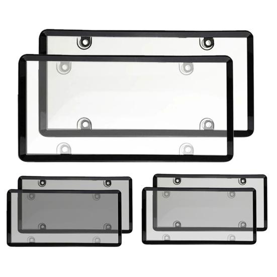 Прозрачные держатели номерных знаков с винтами, устойчивые к УФ-излучению, универсальная посадка
