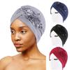 Sequin Flower Bandana Bonnet Head Wrap Indian Inner Hijabs Sleep Cap Muslim Turban Hat