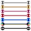 7-Color Long Bar Ear Cartilage Studs - Trendy Piercing Jewelry
