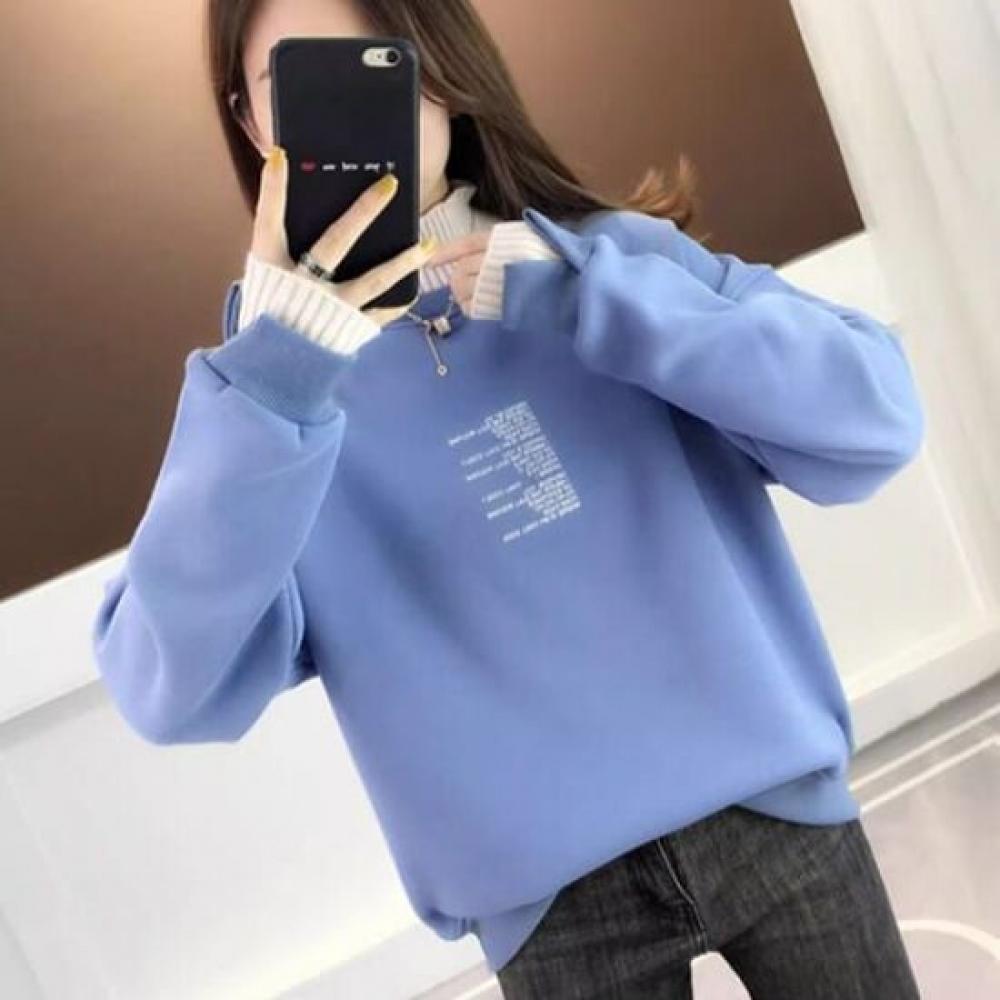 Navava Men Casual 2in1 Fleece Turtleneck Long Sleeve Sweatshirt Nt2139