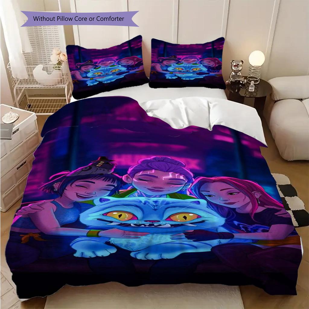 Dynamic Warriors Action Three-piece set (1 * duvet cover + 2 * pillowcase, without core) 2D Flat Duvet cover and pillowcase Soft and comfortable