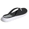 adidas Комфортные шлепанцы, белые и черные женские кроссовки Cloud-White Core-Black FY8656