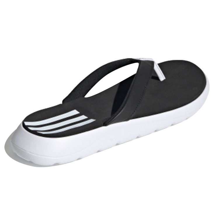adidas Комфортные шлепанцы, белые и черные женские кроссовки Cloud-White Core-Black FY8656
