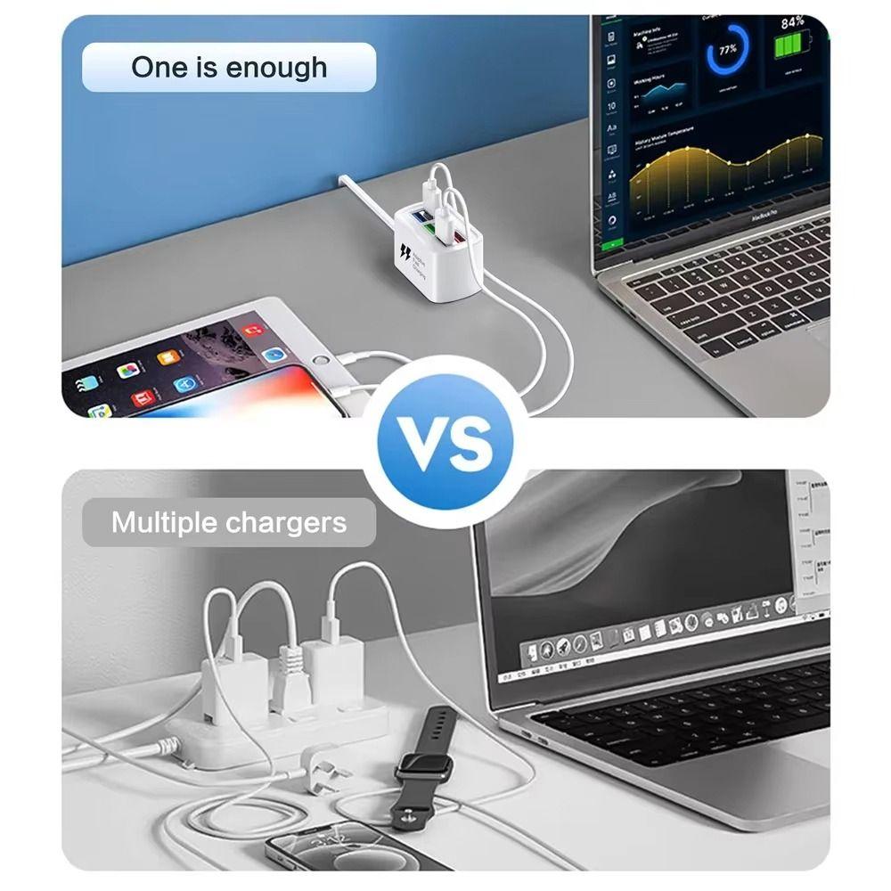 Portable 6 USB USB Power Strip Multi Port EU US Plug HUB Splitter Universal Safe USB Charger Travel