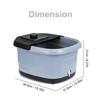 500 Вт Электрическая ванночка для ног Массажер Катящийся Вибрация Тепло Электрические Кислородные Пузырьки Для Снятия Напряжения Расслабление 38,5 x 31,5 x 21 см