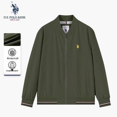 Мужская ветровка в стиле business casual с воротником-стойкой