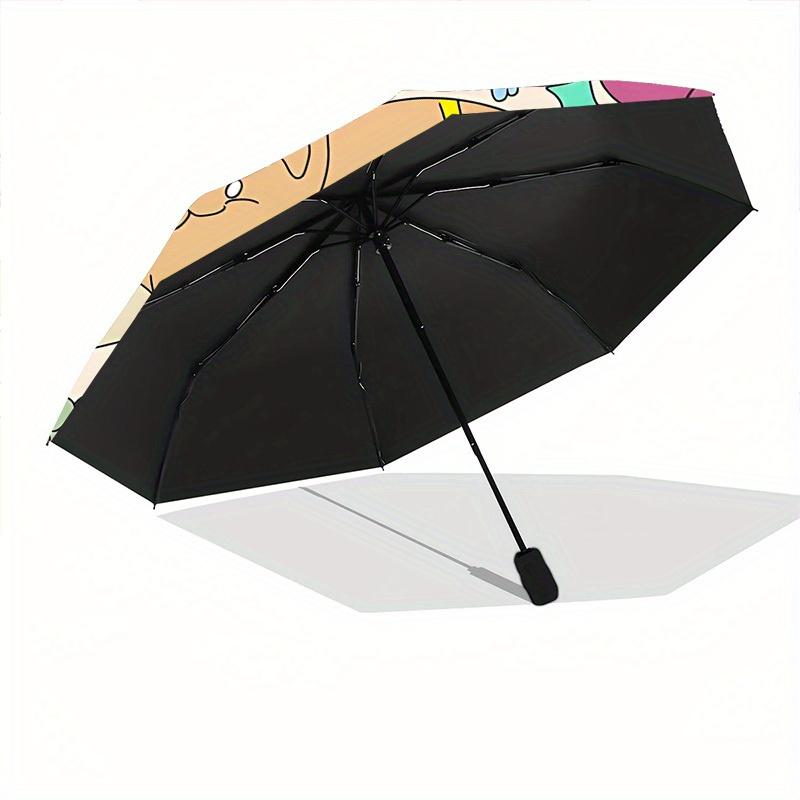 1pc Cat-themed Automatic Opening/closing Umbrella with Auto Open/Close, Windproof, Foldable Sunshade, Perfect Gift for Friends, Durable Plas