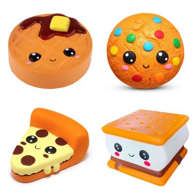 Мягкий шоколадный бисквит, сырный хлеб, серия PU Squishies, медленно растущий крем, ароматный Непоседа, антистрессовые детские игрушки, подарок