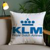 Нидерланды K-Klm R-Королевские голландские авиалинии Наволочка для дома, общежития, спинки стула, короткий плюш, двусторонняя печать, чехол для офисной подушки