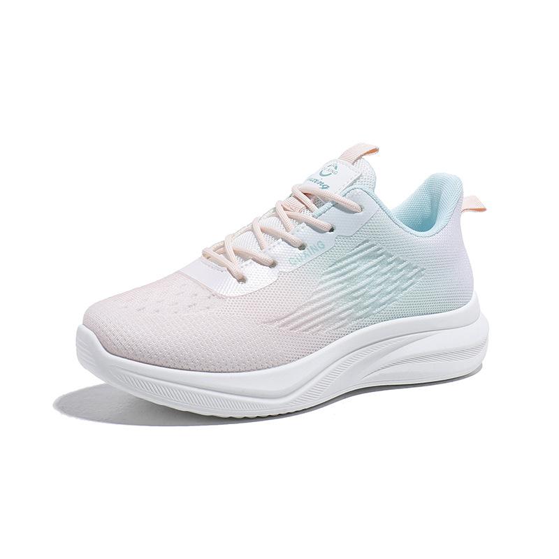 2025 Spring New Korean Version Breathable Fly-woven Women's Shoes Ins Tide Student Running Sports Shoes Casual Shoes FZ6603