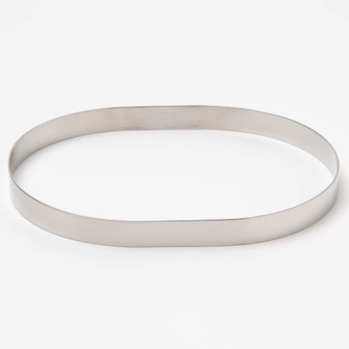 Endo Shoji Commercial Hamburger Steak Rings, 150g Capacity, 18-0 Stainless Steel, Made in Japan, BHV532