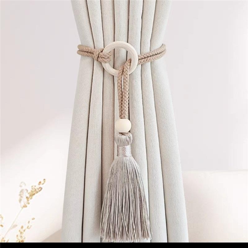 Новый стиль простых и легких роскошных подхватов для штор, одна упаковка кистей, плетеная веревка, пряжка для хранения штор, домашний декор