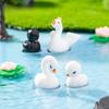 Мох Микро Ландшафтный Декор Милый Элегантный Черно-Белый Лебедь Животное Украшение Бонсай Настольное Украшение Автомобиля
