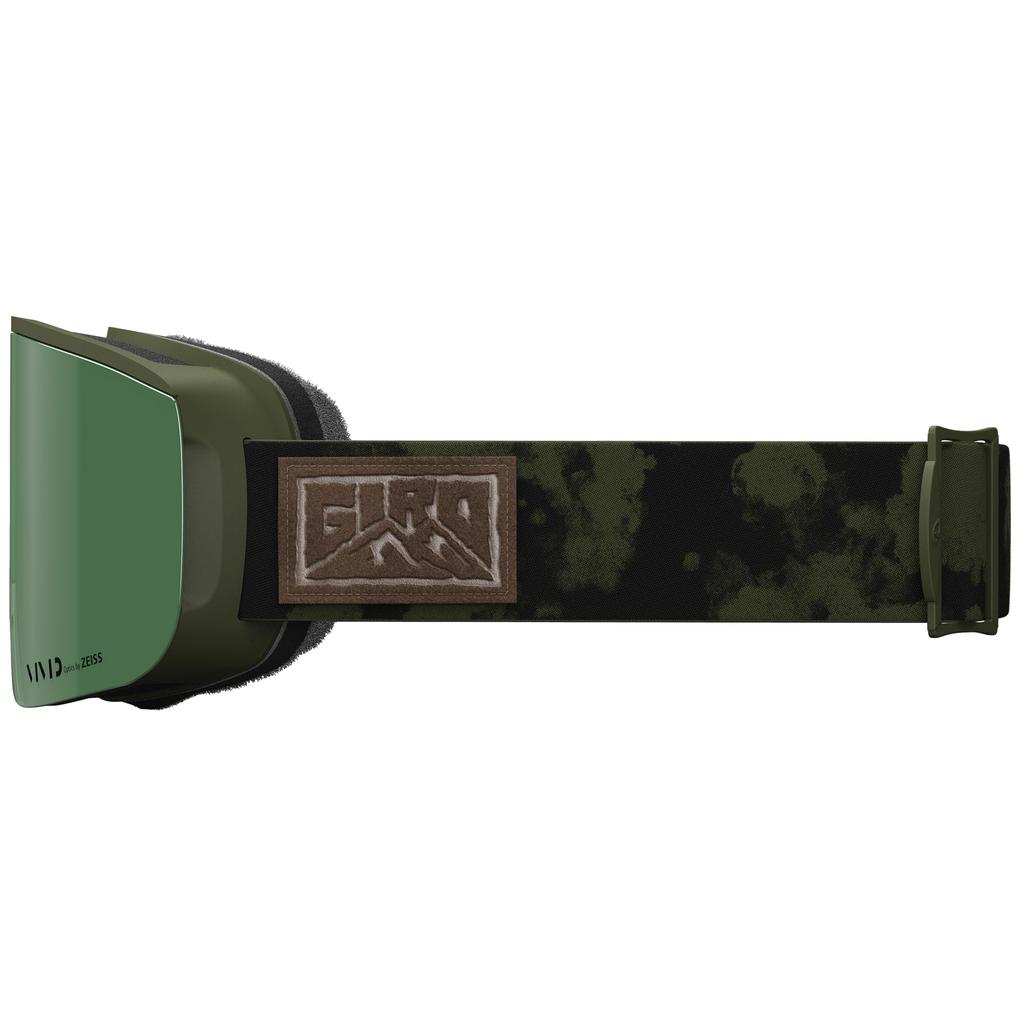 Горнолыжные очки Giro Axis - Мужские очки для сноуборда - Ремешок Trail Green Cloud Dust с линзами Vivid Envy/Vivid Infrared