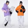 Мужской и женский лыжный костюм для улицы, зимний теплый костюм для сноуборда, водонепроницаемый, ветрозащитный, комплект куртки и брюк для катания на лыжах, большой размер, дышащий, утепленный сноубордический костюм