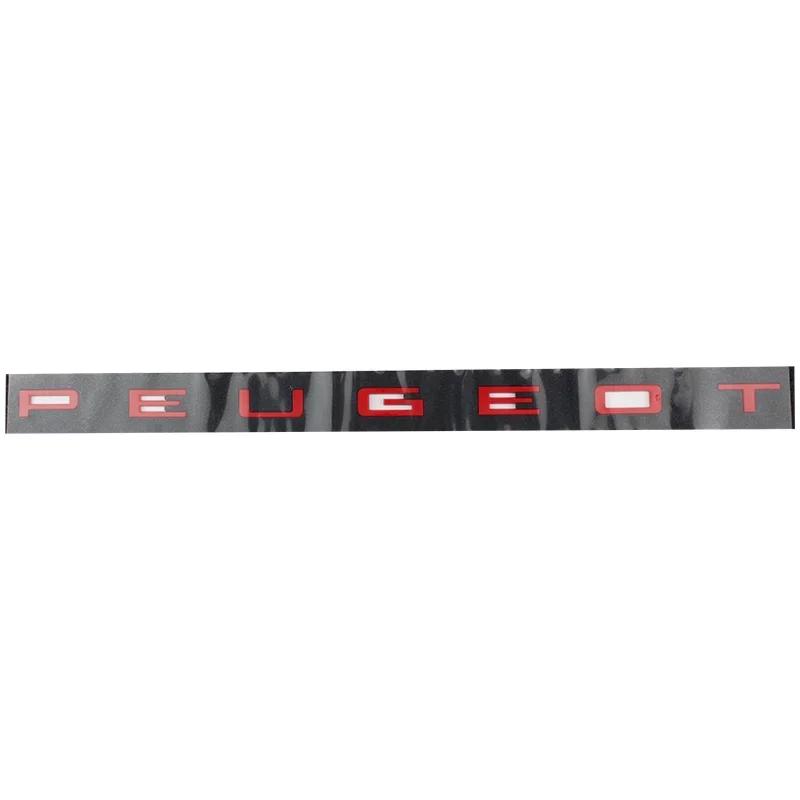 ABS Car Rear Trunk Emblem Sticker Tail Letter Badge Decals for Peugeot 107 206 207 208 301 306 307 308 407 508 3008 4008 5008