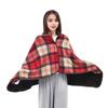 Winter Throw Blanket Plaid Super Soft Polar Fleece Thermal Insulation Single-Breasted Shawl Nap Blanket for Daily Use Work Home School