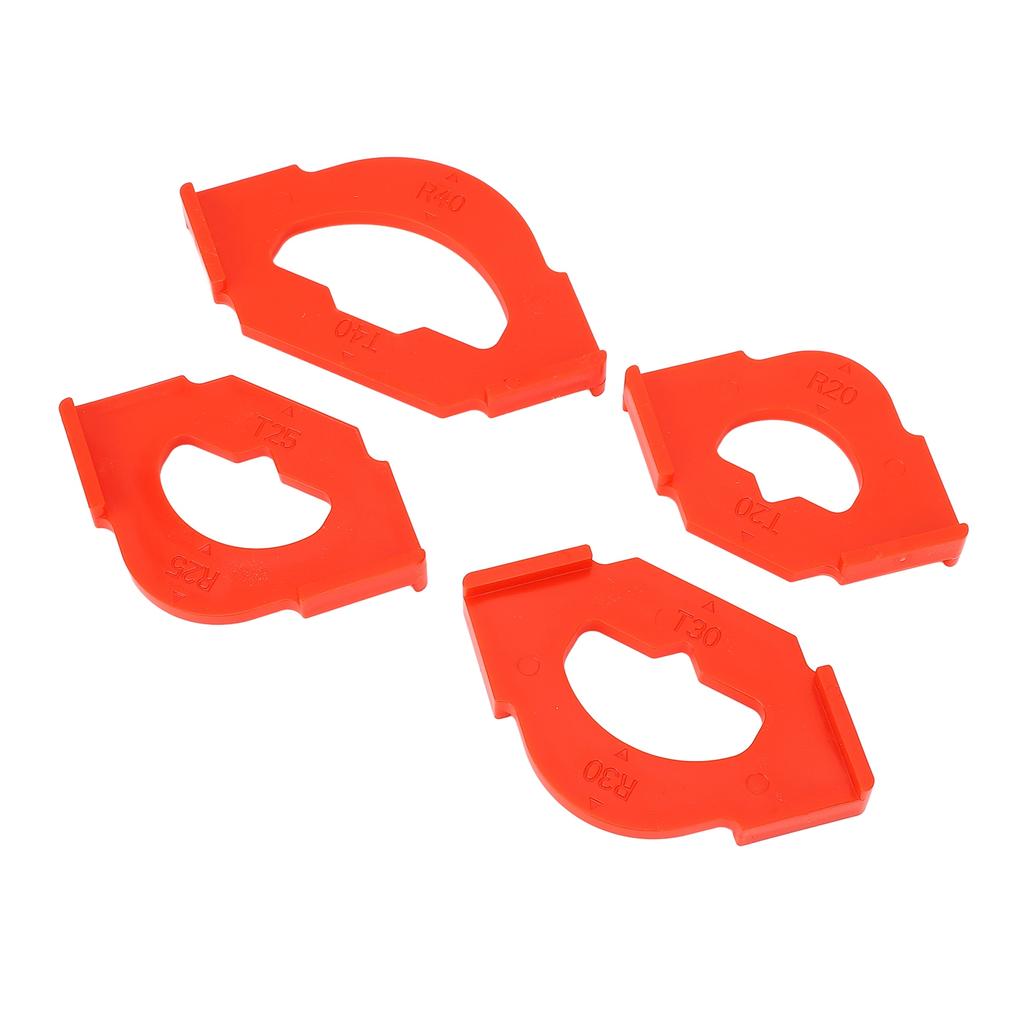 4 Pcs Corner Trimming Template R20 T20 R25 T25 R30 T30 R40 T40 Quick Positioning Router Corner Jig